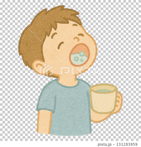 [預防] 男孩漱口的插圖 131283959