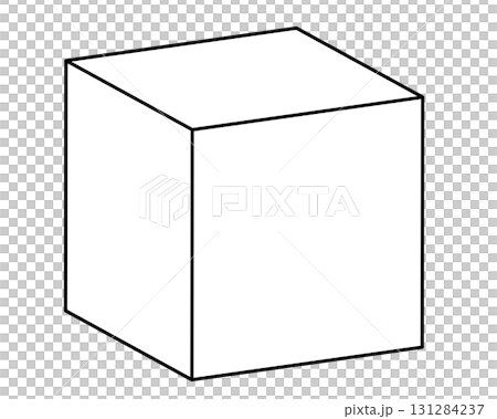 黑線立方體向量插圖素材 131284237