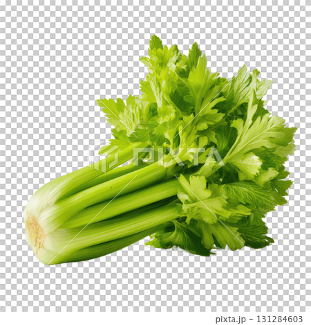Fresh Celery on Transparent Background Ideal for Healthy Recipe Designs and Organic Lifestyle Themes Fresh Celery on Transparent Background Ideal for Healthy Recipe Designs and Organic Lifestyle Themes 131284603