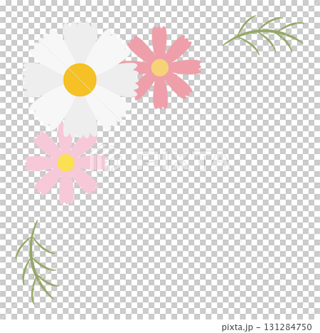 三色波斯菊角素材（左上） 131284750