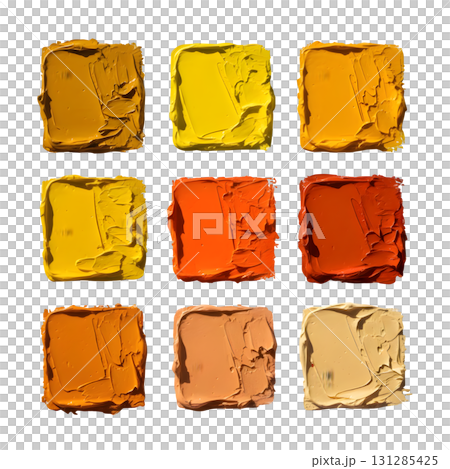 brush stroke oil paint set. Illustration design 131285425