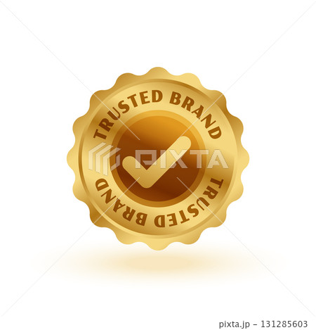 certified most trusted brand golden badge 131285603