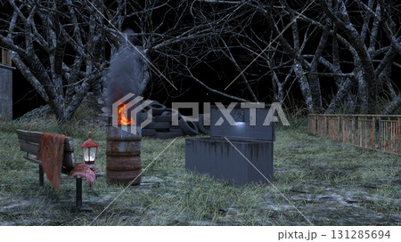 薄暗い空き地 131285694