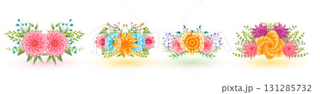 collection of natural blossom flower background for lovely springtime bouquet collection of natural blossom flower background for lovely springtime bouquet 131285732