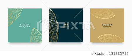 collection of premium social media stories and post banner with golden leaf design collection of premium social media stories and post banner with golden leaf design 131285735