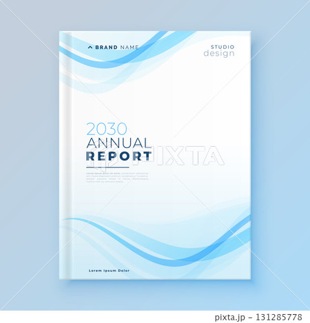 company annual report blue template in modern style company annual report blue template in modern style 131285778