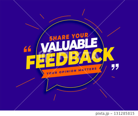 customer feedback and suggestion matters in chat bubble for improving services 131285815