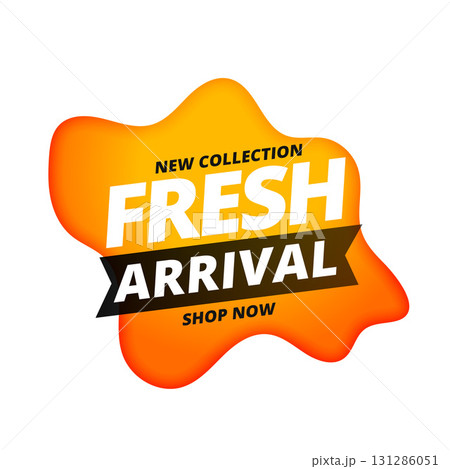 fresh and new arrival collection background in fluid style 131286051