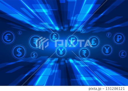 global foreign money exchange tech concept background global foreign money exchange tech concept background 131286121