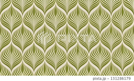 Seamless abstract pattern, repeating organic leaf-like and waterdrop shapes art background Seamless abstract pattern, repeating organic leaf-like and waterdrop shapes art background 131286179