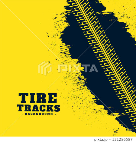 grungy tire track texture background for speed racing 131286587