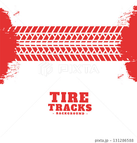 grungy wheel trail mark pattern background in abstract style 131286588