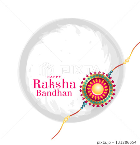 happy raksha bandhan brother sister festival background 131286654