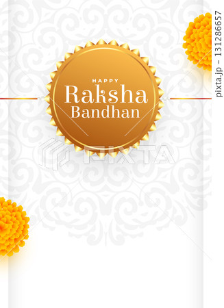 happy raksha bandhan celebration post with floral design happy raksha bandhan celebration post with floral design 131286657