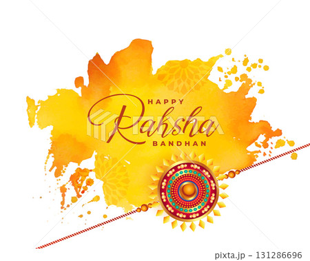 happy raksha bandhan holiday background with splatter effect 131286696