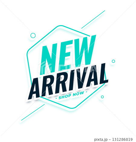 latest and new brand arrival poster for business promotion 131286819