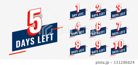 limited days left to go badge for website promotion 131286824