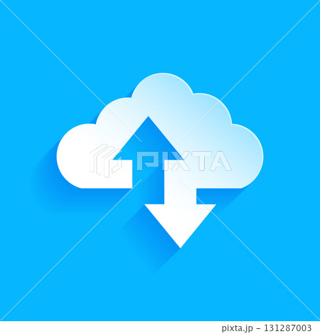 modern download and upload web symbol for cloud storage modern download and upload web symbol for cloud storage 131287003