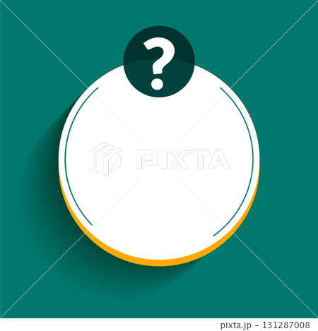modern and elegant question mark sign template with text space 131287008