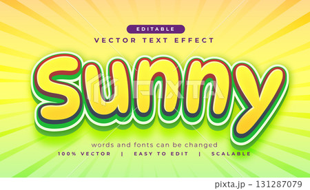 modern sunny text effect editable mockup modern sunny text effect editable mockup 131287079