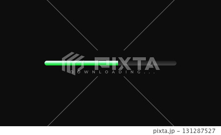 3d downloading process slider bar dark theme background 3d downloading process slider bar dark theme background 131287527