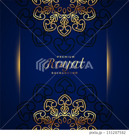premium mandala pattern background in indian vintage art style 131287582