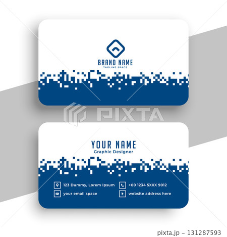professional business visiting card layout for corporate identity 131287593
