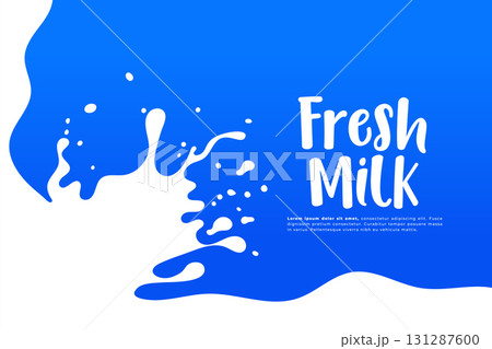 pure and fresh milky flowing motion background design 131287600