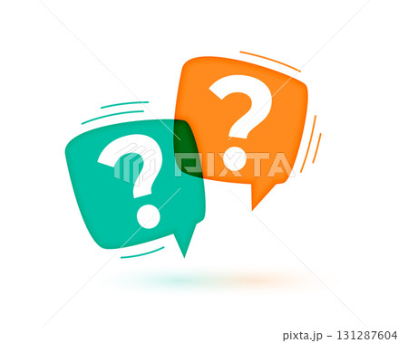 question mark symbol background with chat bubble design 131287604