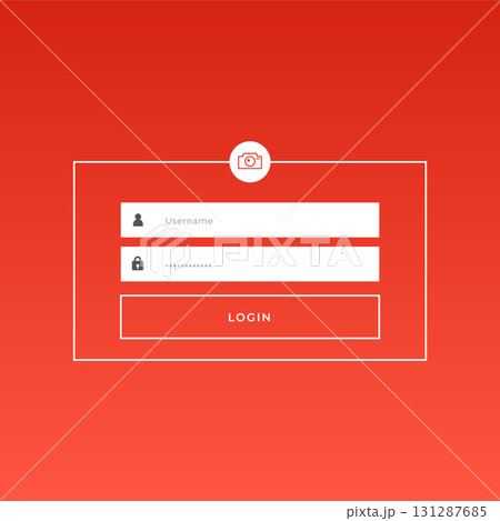 secure web signup page screen template for web profile access 131287685
