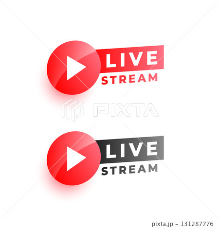 set of live stream or webinar icon design set of live stream or webinar icon design 131287776