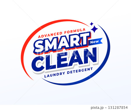 smart and clean laundry detergent background design 131287854