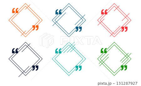 stylish inverted comma boxes icon template in collection stylish inverted comma boxes icon template in collection 131287927