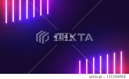 trendy and glowing neon tube wallpaper with vibrant effect 131288008