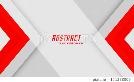 trendy grey and red arrow shape abstract wallpaper for modern presentation 131288009