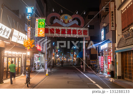 《東京都》巣鴨地蔵通商店街・夜景 131288133