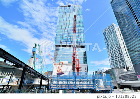 東京 渋谷駅周辺再開発が進む 高層ビル建設工事 東京 渋谷駅周辺再開発が進む 高層ビル建設工事 131288325