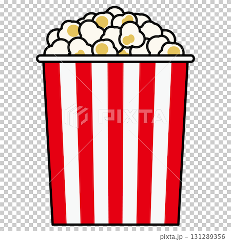 Illustration of popcorn 131289356