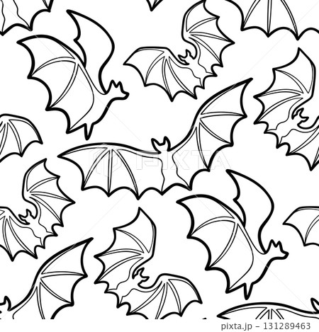 Vector seamless pattern of lying bats Vector seamless pattern of lying bats 131289463
