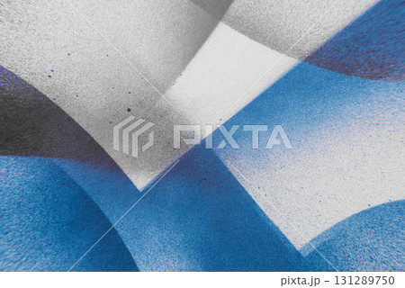 青色のスプレー塗料で塗った背景 131289750