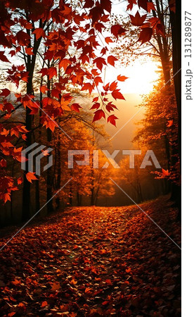 紅葉の風景 131289877