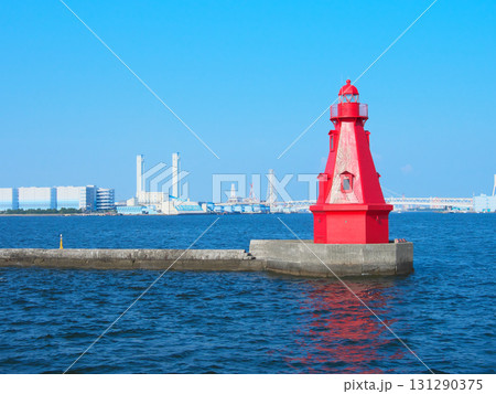 横浜北水堤灯台(赤灯台) 都市景観(2025年8月) 横浜北水堤灯台(赤灯台) 都市景観(2025年8月) 131290375