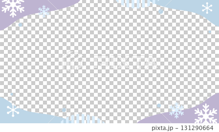 冬季彩色雪花框架 冬季彩色雪花框架 131290664