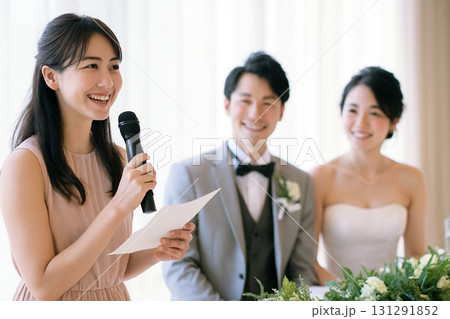 結婚披露宴 友人代表のスピーチ 結婚披露宴 友人代表のスピーチ 131291852