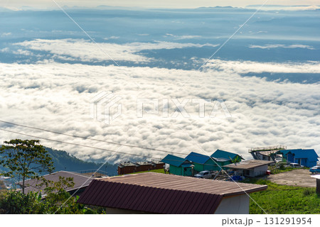 Morning Sea of Mist over the Mountains 131291954