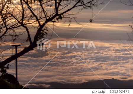 Morning Sea of Mist over the Mountains 131292472
