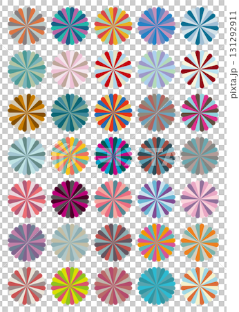 Radial pattern color scheme sample 131292911