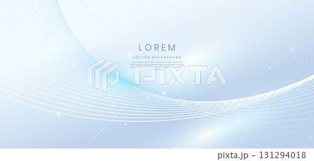 White wave lines on grey background. You can use brochure, cover, background, etc. 131294018