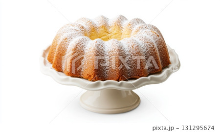 Old-fashioned cake design with ceramic stand, perfect for nostalgic kitchen projects. Old-fashioned cake design with ceramic stand, perfect for nostalgic kitchen projects. 131295674