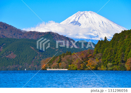 秋　元箱根　芦ノ湖　富士山 131296056